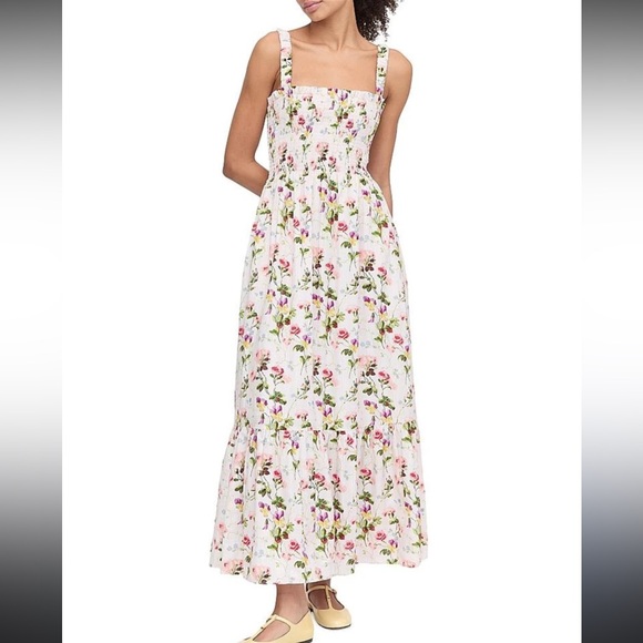 Hill House Dresses & Skirts - Hill House Anjuli Pink Bluebonnet Midi Maxi Nap Dress
